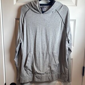 Van Heusen Light Gray Hooded Sweatshirt
